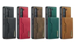 DG.MING Leather Wallet Phone Case for Samsung Galaxy Z Fold 8 Ultra 7 6 5 4 3 fold7 fold6 fold5 Cards Holder Funda Cover Hoseje