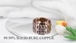 ARADOO Pure Copper Magnetic Bracelets for Men with 5X Strength 5000 Gauss Magnets Wristband Jewelry Gifts