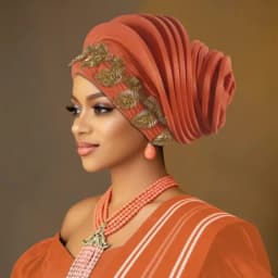 Already Made African Headtie Turban Cap Lady Head Wraps Nigerian Diamond Wedding Auto Gele Party Headgear Headpiece Hat Outfits