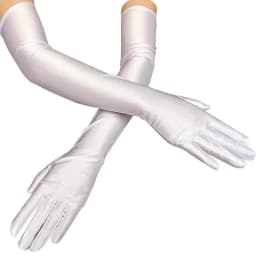 Summer Sun Protection Long Gloves Women's Thin Evening Party Formal Gloves Mittens Black White Red Champagne Dress Accessories