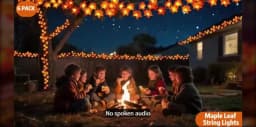 Thanksgiving Autumn Maple Leaf Vine Wall Light, Flexible Branch LED Fairy String Light Fall Maple Garland Lamp for Fireplace Wall Home Bedroom Decor