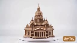 3D Wooden Puzzle Royal Castle Isaac's Cathedral in Russia Model With LED Light Assembly Kits For Adult DIY Decoration for Gifts
