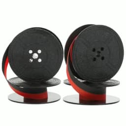 1Set Typewriter Ink Ribbon Portable Typewriter Ribbons Nylon Calculator Ribbon Replacement Typewriter Accessories Black