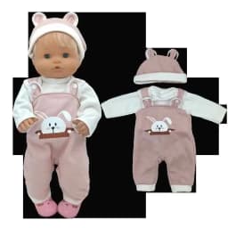 17" Reborn Baby Doll Clothes Set Rompers for 38 Cm Nenuco Doll Ropa Y Su Hermanita Toys Oufits