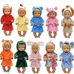 For Nenuco Doll Bathrobe Ropa Y Su Hermanita 40 Cm Baby Doll Clothes Sleep Wear Birthday Gifts