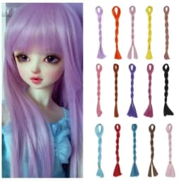 Long Toy Wigs 80cm Long Rooting Breed Doll Hair Tree for DIY Handmade Doll Accessory