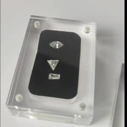 Clear Acrylic Diamond Storage Box Gems GIA Jewelry Display Organizer Gemstone Gift Packaging Box Loose Diamond Showcase Tray