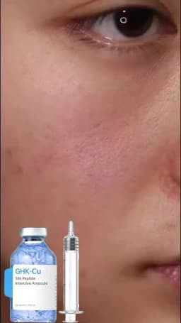 GHK-Cu Blue Copper Silk Peptide Ampoule Serum Deep Collagen Hydrate Moisturize Soften Smooth Firm Korean Facial Skin Care