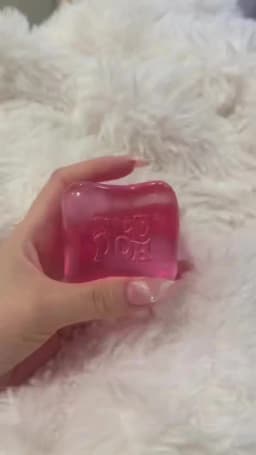 Needoh Nice Clear Cube Maltose Solid Squishy Stress Relief Squeeze Fidget Toy Slow Rebound Accessory Table Decor Relax Gadget