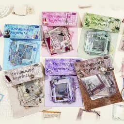 20PCS PET Frame Stickers for Scrapbooking, Self-Adhesive Scrapbooking Stickers Supplies Journal for Adult Card Making DIY