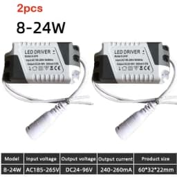 LED Driver AC 110V 220V to DC 12V DC 24V 8-18W 8-24W Lighting Transformer Ceilling Lamp LED Strip Power Supply Adapter 280mA