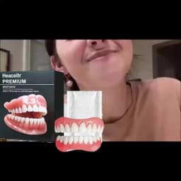 Slim Comfortable Custom Fit Dentures Boil to Shape Fits All Arch Sizes Reliable for Daily Meal Drink