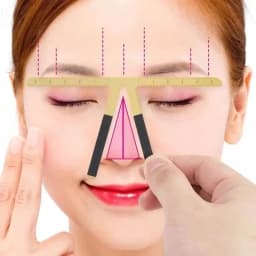 1pcs Metal Eyebrow Tattoo Stencil Ruler Microblading Tattoo Positioning Measure Template Eye Brow Permanent Makeup Tools
