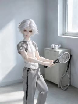 ShugaFairy 1/4 Thugoy A Fullset BJD Bubo Casual Minimalist Everyday Youth Grey-and-White Sportswear MC Resin Ball Jointed Doll