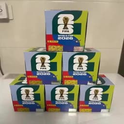 Panini 2026 FIFA World Cup Sticker Sealed Box 50 Packs Estimated 350 Collectible Soccer Player Blind Stickers For Fan Collection