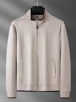Minglu Autumn Winter Wool Men's Sweatshirts Luxury Solid Color Stnad Collar Letter Embroidery Sport Casual Male Hoodies 4XL