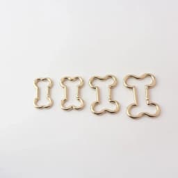 10/30/100PCS Bone Shape Open Metal Buckles Carabiner Clip Keyring Buckle For Key Chain Backpack Handbag Purse Strap Accessories
