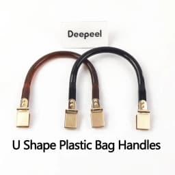 2/4Pcs Deepeel Acrylic Bag Handle U Shape Purse with Metal Ends for Handbag Tote DIY Replacement Hardware Accessories