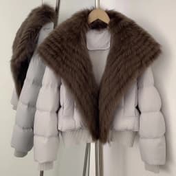 OFTBUY New Winter Clothing Female Duck Down Jacket Women Natural Fur Coat Short Warm Fashion Casual Fur Collar Puffer Outerwear