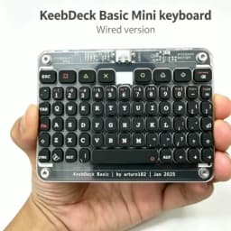 Keebdeck Basic Wired Mini Keyboard Stm32f042 Chip+p5032ktr Backlight Usb Diy Silicone Keyboard
