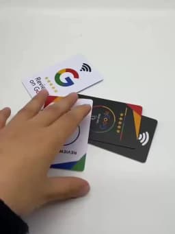100Pcs Reusable Google Review Tap NFC Card, Review Us On Google Programmable NFC Tap Card User-Friendly Time-Saving Factory spot