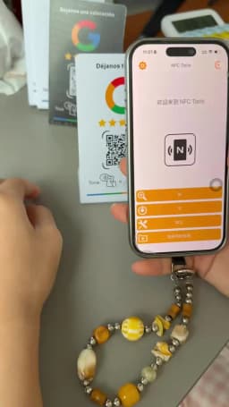 NFC 215 Square Round Programmable Google Review Menu Card 13.56MHz Adhesive PVC Desktop NFC Tag for Restaurants Cafes and Stores