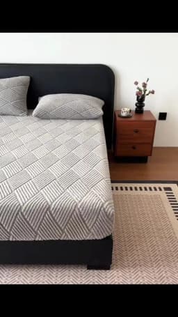 Geometric Jacquard Fleece Fitted Sheet Winter Thickened Warm Mattress Cover Solid Color Soft Plush Sheet for Single Double Bed
