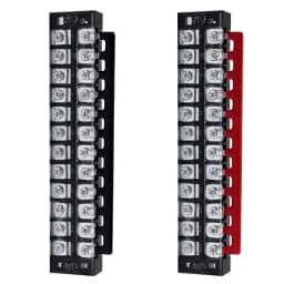 1pcs 25A 600V Dual Row Strip Electrical Screw Terminal Block Fence Screw Ribbon Wire Connector 3/4/5/6/8/10/12 Position