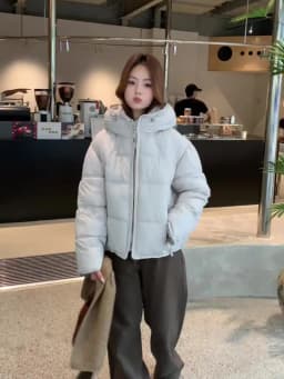 Puffy Hooded Down Jacket Women 2027 Winter Thick Warm Quilted Cotton Padded Coat Stylish Outdoor Parkas Casual Daily Wear куртка