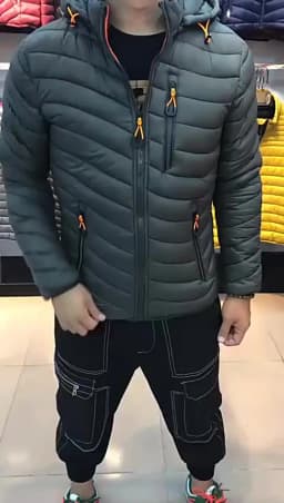 Lightweight Padded Hooded Jacket for Men Long Style Baseball Collar down Jacket Youth Fashion Other Fillings