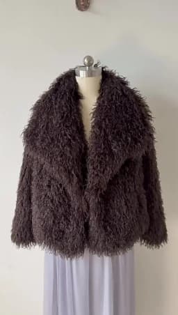 Faux Mongolia Sheep Fur Coats Women Solid Short Jackets Turn Down Collar Open Stitch Thick Straight Casual 2026 Autumn Winter