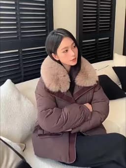 Simple Faux Fur Collar Padded Parka Women Thick Warm Winter Puffer Jacket 2026 Ladies Office Wear Casual Solid Zipper Outerwear