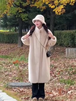 Women's Thick Faux Mink Fur Mid-length Coat Autumn Winter Fashion Stand Collar Plush Outerwear Women Elegant Warm Fluffy Jackets