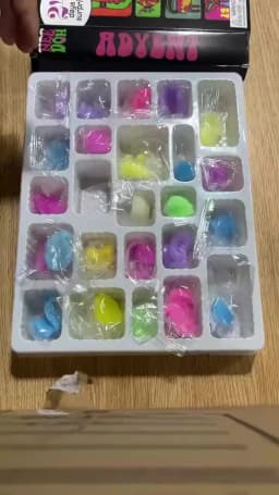 2026 NeeDoh Advent Calendar 3D PVC Fidget Christmas Countdown Calendar Surprise Box Stress Relief Toy New Year Holiday Adult Toy