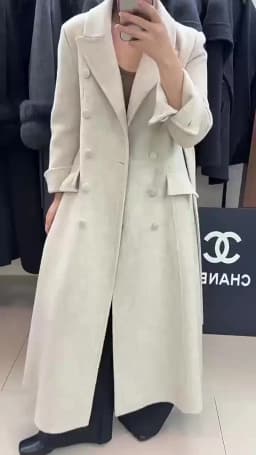 OFTBUY Women's Long Wool Coat Double Breasted Belted Waist Woolen Clothing Female Winter Warm Elegant Trench Style Outerwear