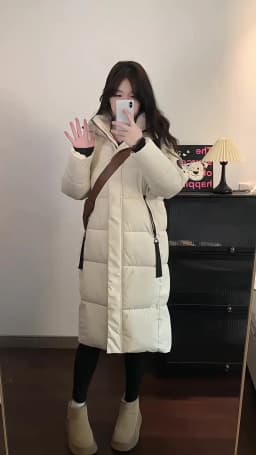 2026 Fashion Down Winter Cotton-padded Jacket Men Women Couple Clothes Long Parkas Thicken Warm Tops Hooded Overcoat Loose Coats