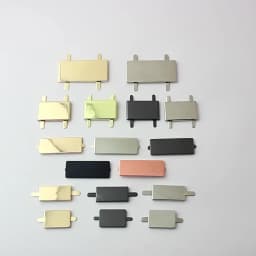 50-100PCS Laser YOUR NAME 45*13MM Metal Label Long Rectangle Purses Label Tags Metal Logo For DIY Handbag Bags Metal Labels