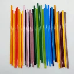 COE90 Diameter 5-9mm Fusing Glass Rods Stringer Lampworks Stained Glass DIY
