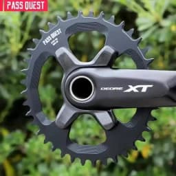 PASS QUEST 96BCD OVAL Road Bike Narrow Wide Chainring 30-42T Chain Wheel Black Bicycle Accessories