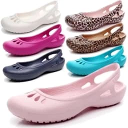Summer Lightweight Non-Slip Hole Shoe Women's Flat Sandals Nurse Shoes Casual Jelly Beach Shoes Female Waterproof Flip Flops