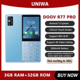 NEW DOOV R77 PRO 4G Touch Screen Smartphone 2.8 Inch Keypad Mobile Phone 3GB+32GB 5MP Camera 3000mAh Android 13 Whatsapp Phone