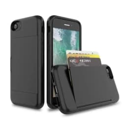 For iPhone 18 Pro Max 17 16 15 14 13 12 11 XS XR SE 2022  6 7 8 Plus Case Candy Color Card Slots Cover Business Capa