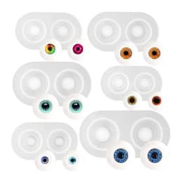 Clay Cartoon Doll Element Eye Bead Silicone Mold DIY Polymer Clay Animation Character Eye Making Tools Handmade Craf
