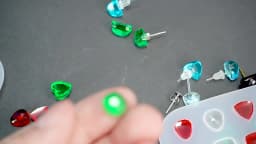 Ear Studs Resin Mold For DIY Mini Heart Shaped Gem Ear Stud Decoration Earrings Silicone Mold UV Epoxy Resin Jewelry Making Tool