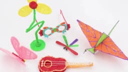 Kids 3D Printing Pen Set 3D Pen with LCD Display Power Adapter Storage Box 200M PLA Filament Children's Birthday Christmas Gift