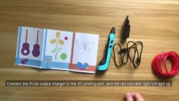 2026 New 3D Printing Pen DIY Three-dimensional Painting Children Toys With LCD Screen Power Adapter 200M PLA Filament Toys Gift