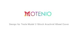 4PCS Design For TESLA Model 3 2017-2023 18 Inch Arachnid Style Wheel Cover Hubcaps Cap Only For Model 3 Wheel Cover Accessories
