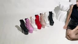Hotales Black Matt Exotic Stripper Ankle Boots 17 20cm High Heels Platform Sexy Pole Dance Shoes Women 36-41