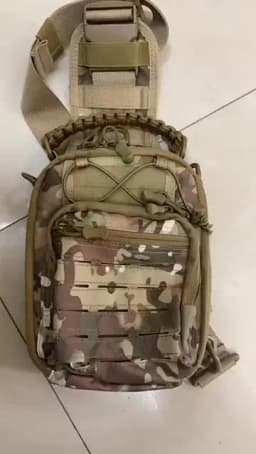 Men's Outdoor Chest Bag Tactical Shoulder Bag Sling Backpack 900D Oxford Mountain Camping Fishing Trekking Molle Mi