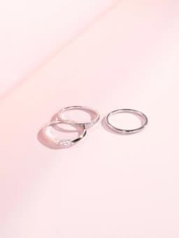 MODIAN 925 Sterling Silver Irregular Cross Line Concave And Convex Metal Texture Rings For Women Fashion Gold Color Fine Jewelry